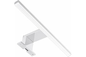 ‎HAJDUK FURNITURE HAJDUK FURNITURE Lampa Łazienkowa LED 40 cm Nad Lustro, IP44, 4000K Neutralna Biel, Lampa Ścienna 230V, 250lm, Chrom, Oświetlenie Lustra do Łazienki