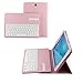 Price comparison product image For Samsung Galaxy Tab A /S2 9.7 Keyboard Leather Case, Folio PU Case Wireless Bluetooth Stand Removable Keyboard Case Cover with Auto Sleep/Wake T550 T555 T810 T813 T815 T819 SM-T817A (Pink)