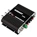 Price comparison product image ELEGIANT Mini 20W 12V Hi-Fi Car Stereo Amplifier Power Channel Audio Heavy Bass Output - Matt Aluminum Casing with Overheating, Overload and Short Circuit Protection for Home Car Motorcycle Boat - Connect to any Speakers; Support Booster Radio MP3 MP4 iPod or CD player black