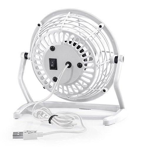 TROTEC TVE 1W Mini USB Ventilator / Fan / Lüfter in Snow White, geräuscharm mit An/Aus-Schalter, 360° Neigungswinkel, ideal für Schreibtisch Laptop Notebook, oder unterwegs (weiß) - 7