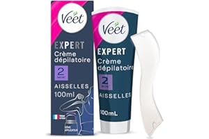 VEET EXPERT - Crème Dépilatoire Aisselles avec Dôme Applicateur - Agit en 2min - 100ml