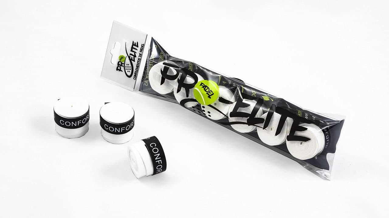 Overgrips Pro Elite Confort. Blister de 6 Unidades en Colores y Perforados.