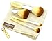 Ecloud Shop® 4Pcs Natural Bamboo Handle Cosmetics Powder Blush Makeup Brush Set Tool