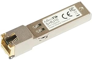 MikroTik - Modulo di Trasmettitore di Rete S+RJ10 10000 Mbit/s, SFP+, metallico, 1 unità