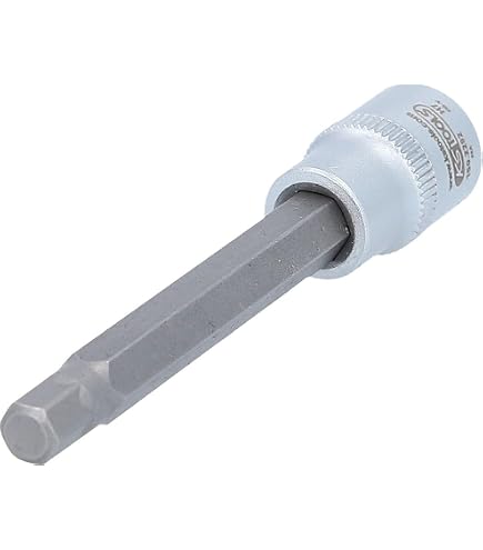 Sourcing Map 3/8" Antrieb Sechskant-Einsatz H8 (8 Mm) – Aus Cr-Mo-Stahl, Mit Stiftloch, 78 Mm Lang