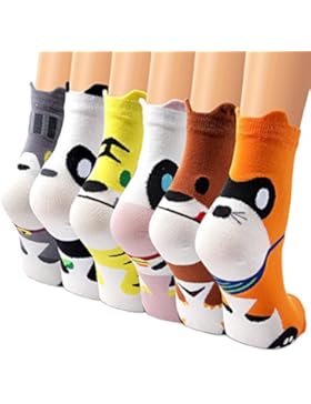 Socken, Ambielly Qualität Mädchen Baumwolle Neuheit Reich Entwürfe Socken - Beiläufig Gemütlich, Jeden Tag, Atmungsaktiv...