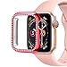 Produktbild bloatboy Schutzhülle TPU Bling Diamant Kristall Strass Glänzend Für Apple Watch Serie 3/2 38mm/42mm - Für Apple Watch Serie 4 40mm/44mm (Rot, 4 44mm)