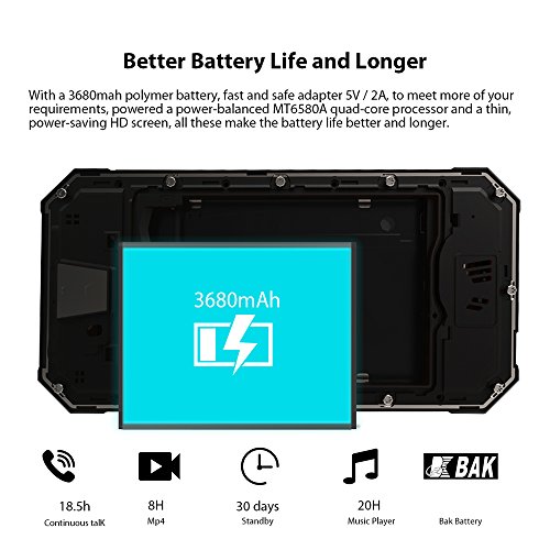 Smartphone in Offerta Blackview BV4000pro Smartphone Android 7.0 3G, 4.7â€˜â€™HD Schermo 2GB RAM+16GB ROM, 8MP+2MP, 3680mAh, Smartphone dual SIM ï¼ˆVerdeï¼‰