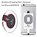 Produktbild Qrity Drahtlose Qi Ladegerät Induktive Ladestation Qi Wireless Charger Charging Pad Dock Station + Empfänger für iPhone 7 6s 6 5s 5c, 6s plus, 6 plus, Samsung Galaxy S7 S6, S6 Edge, Note 5, Nexus 7 2nd Gen, Nexus 4/5/6, LG G2/G3 usw