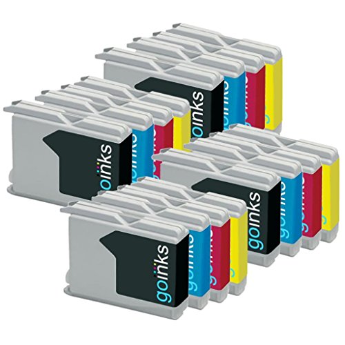 4 Go Inks Set of 4 Ink Cartridges to replace Brother LC970 and LC1000 Compatible/non-OEM for Brother DCP, MFC, FAX Printers (16 Inks)