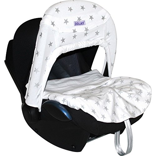 Dooky Zero + Car Seat Shade - Silver Stars