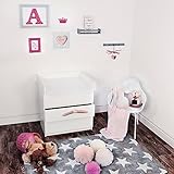 KAGU hochwertiger Wickeltischaufsatz Wickelaufsatz für IKEA-Kommode MALM Weiß - 7