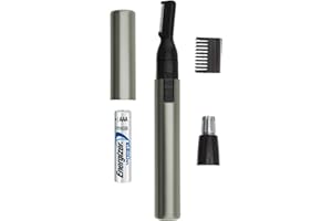 ‎WAHL Wahl Micro Lithium Nasenhaartrimmer für Männer und Frauen, 3-in-1-Nasen-/Ohr- und Augenbrauentrimmer, Lithium-Akku, abwaschbare Köpfe