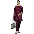 MamaRabbit Comfy Maternity Co-ord Set - Your Go-to for Effortless Style | Multi Colour | Size