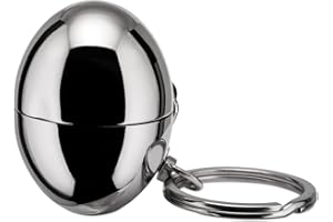 Alessi Fa07 Bon Bon Portachiavi/Portagettone, Acciaio Inossidabile 18/10, Lucido, Resina Termoplastica, Grigio (Argento), ‎8.51 x 4.19 x 3.3 cm; 58.97 grammi