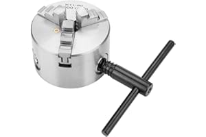 QINLORGON Set mandrino autocentrante a 3 ganasce, mandrino autocentrante K11-80 a 3 ganasce diametro 80 mm