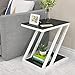 Produktbild T-Day Beistelltische Nachttisch Tische Couchtisch Doppeldeck Tisch Couchtisch aus gehärtetem Glas Soft-Beistelltisch mit vielen Funktionen Wohnzimmer (Color : C, Size : 50 * 30)