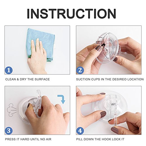 confronta il prezzo GlobaLink Gancio a Ventosa Trasparente 6 Confezioni Design di Aspirazione Gancio Fissaggio Forte Robusto per Porte Parete Casa Camera Bagno Trasparente miglior prezzo