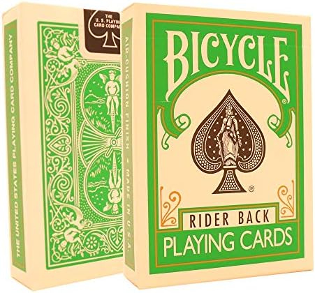 Bicycle Brand Invisible Deck - Famous Magic Card Trick - Includes Cascade Card Bag (Green)