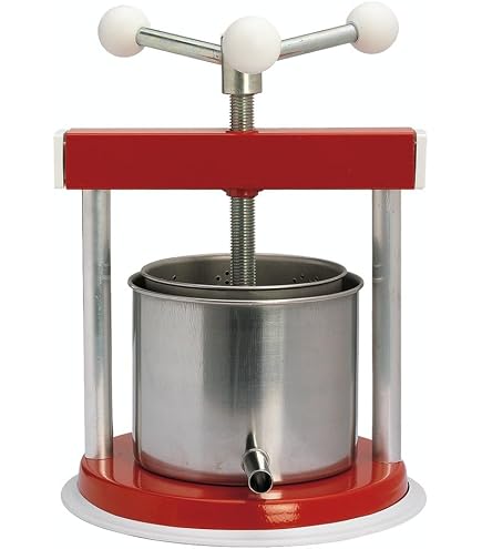 Torchietto Premitutto 3 Kg In Ferro E Acciaio Inox 430 – Per Spremere Pomodori, Ortaggi, Frutta E Olio, Made In Italy, Certificato Alimentare