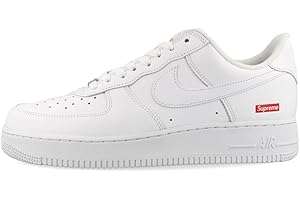 NIKE Supreme CU9225 100 Air Force 1 Baskets Basses pour Homme Blanc