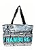 Produktbild Robin Ruth Canvas Schultertasche HAMBURG Foto in schwarz/blau (Maße: LxHxT 36x28x11cm)