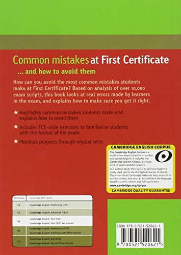 Book's Cover of Common Mistakes at First Certificate… and How to Avoid Them