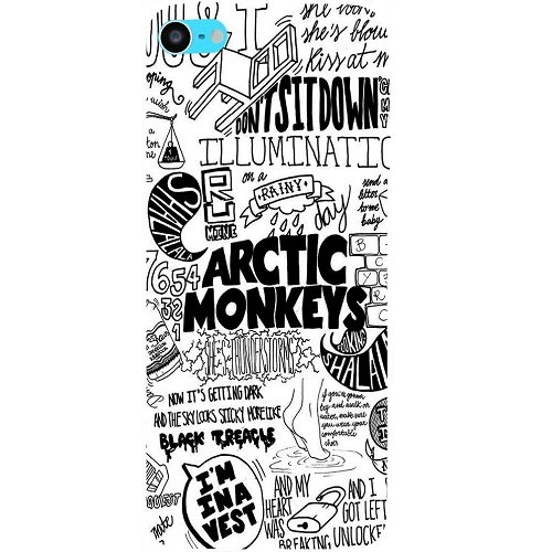 Casotec Arctic Monkeys Pattern Design Hard Back Case Cover for Apple iPod Touch 6th Generation, Multicolor