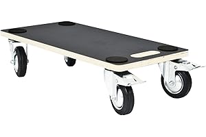 TEKBOX Warehouse TRANSPORT ROLLER Heavy Box Furniture Dolly (4 Wheel - Regular)