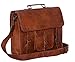 Tech Green Inc Genuine Goat Leather Messenger Satchel Bag laptop briefcase RS.1940.00