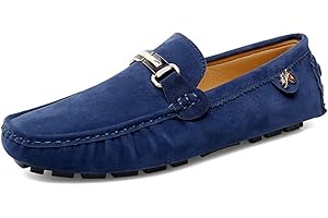 CZHIHANEG Uomo Pelle Scamosciata Penny Mocassini Comfort Scarpe da Guida Oxford Classico Penny Loafers Moda Pantofole 38-49 EU