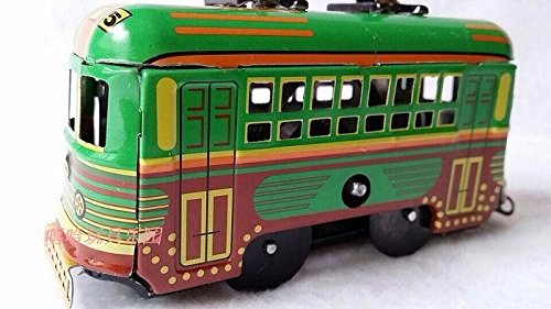 Juguete de Hojalata réplica Antiguo Colección Verde Autobús