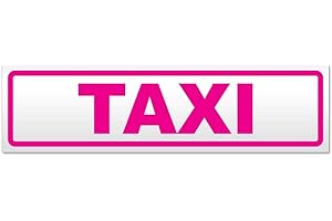 Kiwistar Taxi - Adesivo Laminato Resistente alle intemperie