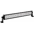 PRIKNIK 40 Led 120 Watt Auxiliary Bar Fog Light Bar Light White Off-Roading (22"-24" approximate)- Cars UniV-ersal Fitment (40 LED Bar Light)