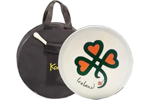 Koda Irish Bodhran 12" x 3" with Bag & Beater (Ireland Shamrock)