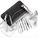 LUPO® 12 Pcs Manicure Pedicure Grooming Set - Professional Nail Care Clippers Scissors Cuticle Kit and Travel Case