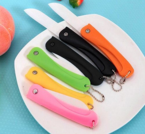 * 2017 Küche keramisches Messer * faltbar für Obst und Gemüse * New smart 2017 product * (Rose) - 3