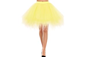 Bbonlinedress Jupe Tulle Ballet Tutu Danse Classique Courte Style Années 50s en Tulle Evasé