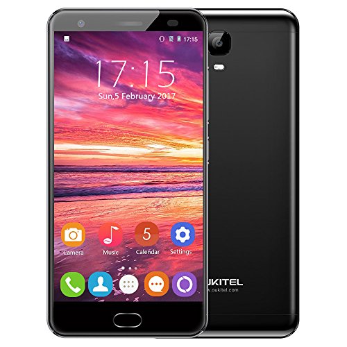 OUKITEL K6000 PLUS 2017 Android 7.0 4G-LTE Dual Sim Smartphone ohne Vertrag (5,5 Zoll FHD Bildschirm, 64GB ROM+ 4GB RAM, MTK6750T Octa Core 1.5GHz, 16MP+8MP Dualkamera, 6080mAh Quick Charge)