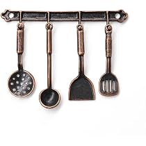 Cuisine Miniature Maison De Poupée - 19 Accessoires Réalistes - Résine Et Bois - Pour Jeu Créatif