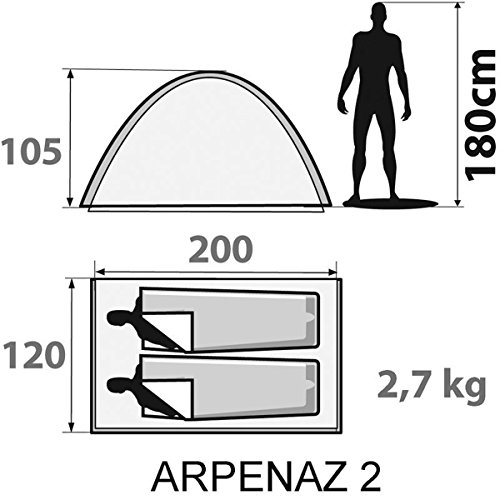 Amazon Offer Quechua Arpenaz 2 Tent (Green)
