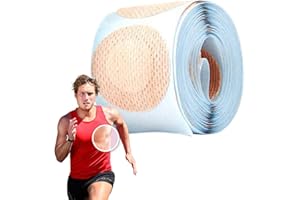 2XK-NOV Cubierta para pezón de Hombre, Impermeable, Invisible, desechable, 3,5 cm, autoadhesiva, para Corredores y Atletas, Color del Cuello