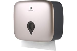 Decdeal - Dispensador de toallas en forma de C con soporte de pared para dispensador de papel higiénico impermeable para servicios de restauración en hoteles