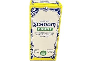 GENERICO Soluzione Schoum Digest 20 FizzyBalls - Integratore Alimentare di Calcio ed Estratto di Zenzero - Funzione Digestiva e Antinausea
