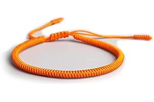 EXINOX Pulsera Espiritual Tibetana | Hombre Mujer | Pulsera Hecha a Mano | Nudo Tradicional Budista