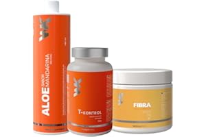 Weekontrol Pack TAF Detox Quemagrasas Aloe Vera Puro para Beber 99% + Té Termogénico Potente + Fibra Saciante. Digestión y Control de Peso (1200Gr, Aloe Mandarina-Té Naranja-Fibra Mandarina)