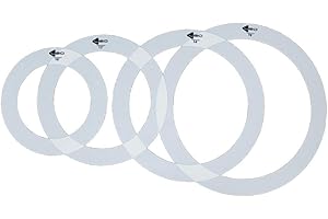 Luwecf 4 Dämpfungsringe für Trommeln, Schlagzeugzubehör, Hochwertige Schalldämpfer, 16 Zoll 14 Zoll 13 Zoll 12 Zoll