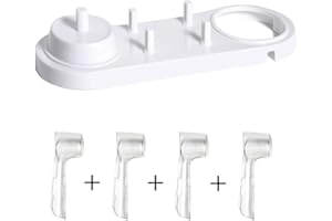 Nincha, Elektrische Zahnbürstenhalter mit Halterungen für elektrische Zahnbürste + 4 Bürstenköpfe für Oral-B