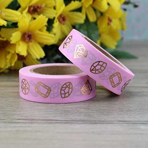 Yuyikes DIY Dekorative Washi Klebeband 6 Rolls Dekoband Masking Tape Klebeband Scrapbooking - 7