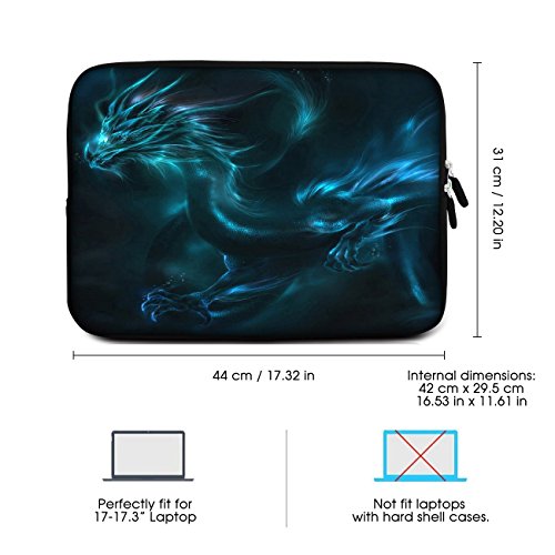 Sidorenko Laptop Tasche f  r 17 - 17 3 Zoll   Universal Notebooktasche Schutzh  lle   Laptoptasche aus Neopren  PC Computer H  lle Sleeve Case Etui  B